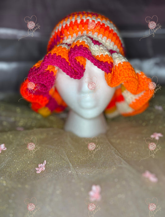Wavy Ruffle Hat - Starburst